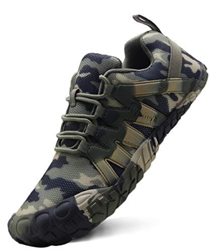 Weweya Womens Running Shoes Wide Cross Training Zero Drop Gym Treadmill Female Workout Bike Minimalist Barefoot Sneakers Boxing Kickboxing Camouflage US Size 10 - Thumbnail 4