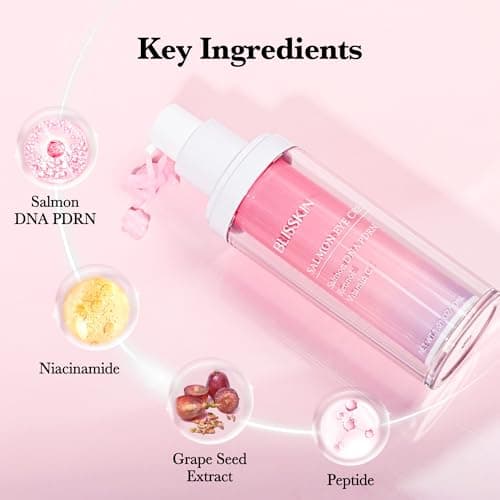 Blisskin Salmon DNA PDRN & Pink Peptide Eye Cream A Soothing Moisturizer Improves Uneven Skin Tone, Formulated With Peptides, Niacinamide, and Vitamin E for Hydrated, Calm Skin, 30ml - Thumbnail 3