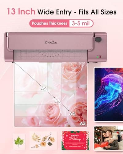 OidoZac 13 Inch Laminator Machine, A3 Personal Laminator Kit for Teachers - Thumbnail 6