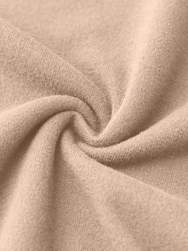 REORIA Womens Winter Turtleneck Long Sleeve Tight Shirts Going Out Basic Slim Fit Thong Body Suit Tops Fall Clothes Light Taupe X-Large - Thumbnail 5