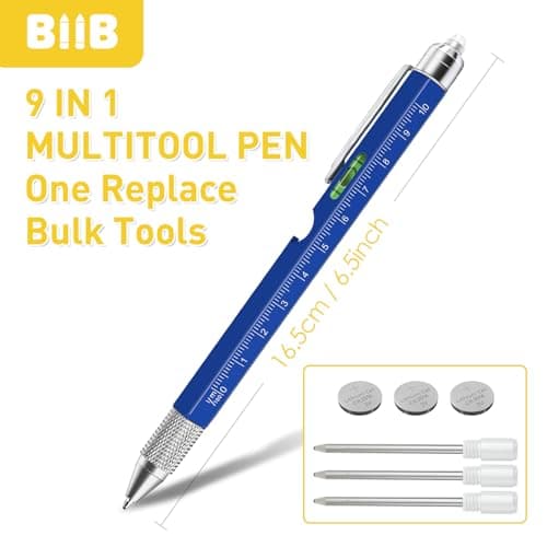 BIIB Fathers Day Gift from Daughter, 9 in 1 Multitool Pen Gifts for Men, Mens Gifts for Fathers Day, Personalized Fathers Day Gift Ideas, Anniversary Birthday Graduation Gifts for Men Him - Thumbnail 4