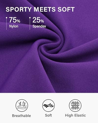 Stelle Women Skort High Waisted Tennis Skirt with Pockets Mini A Line Casual Skirts for Athletic Golf Pickleball (Purple,XS) - Thumbnail 4
