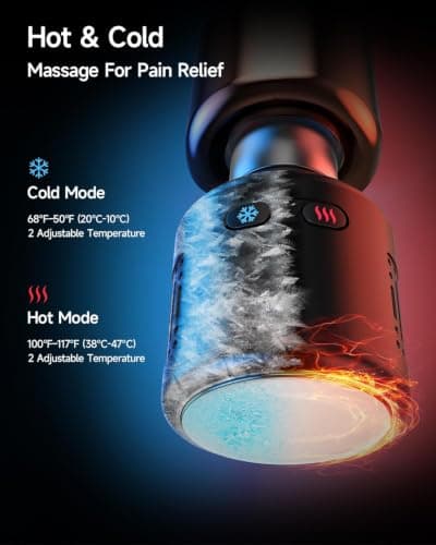 HEYCHY Percussion Massage Gun Deep Tissue with Adjustable Amplitude for Muscle Relief, Professional Handheld Massager for Neck, Back, Shoulder, Leg, Ideal for Men, Athletes, Green - Thumbnail 5