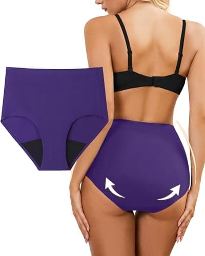anthuth Period Underwear for Women High-Waist, Reusable Leakproof Panties with Heavy Absorbency for Heavy Flow & Bladder Leaks - Image 1