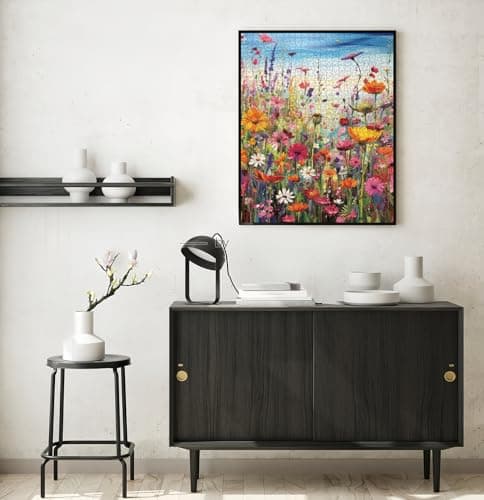 Puzzles for Adults 1000 Pieces, Flowers 1000 Piece Puzzle for Adults, Jigsaw Puzzles 1000 Pieces with Letters On Back Hard Impossible Difficult Challenging Family Puzzle (27.5"X19.6") - Thumbnail 6