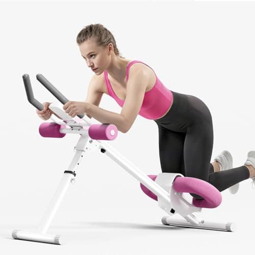 CITXMOTI Ab Machine, Adjustable Abdominal Trainer (Pink)