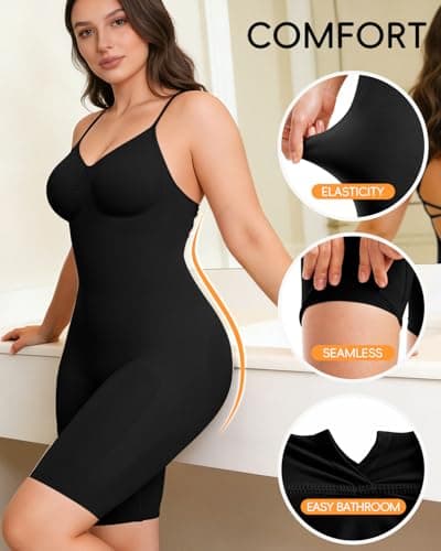 anylost Backless Shapewear for Women with Tummy Control, Seamless Low Back Shapewear Bodysuit for Women, Full Body Shape - Thumbnail 2