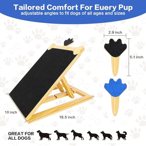 FL Falatier Dog Scratch Board for Nails, Adjustable Nail Filing Board with Mini Handheld Scratch Pad, Dog Nail File Alternative to Clippers and Grinders, Stress-Free At-Home Nail Care - Thumbnail 2