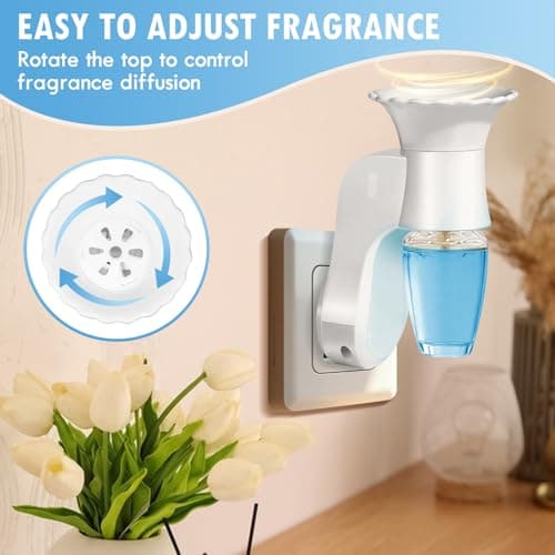 FIRIK WallFlower Plug in, Wall Fragrance Plug in Compatible with Bath and Body Works Wallflowers Refills, ETL Certified, Home Fragrance Accessories Plug for Home, Office, 2 Pcs - Thumbnail 2