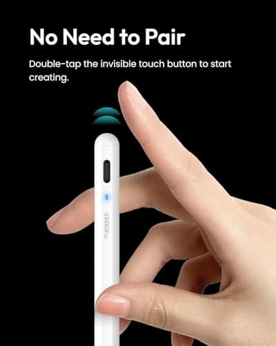 Metapen A8 iPad Pencil for Apple iPad 2018-2026, 4Min Fast Charge,Magnetic Attachment Stylus Pen for iPad 11/10/9/8/7/6th Gen, iPad Accessories for Pro 12.9/11/13-inch M4, Air 3/4/5/M2/M3, Mini 5/6th - Thumbnail 5