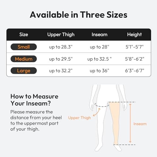 QUINEAR Cordless Leg Recovery System with 5-Zone Air Compression, Leg Massager for Circulation with 11 Levels & 3 Modes, Compression Boots for Athletes, Officer, Elderly(Medium) - Thumbnail 6