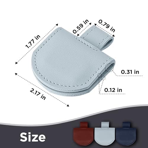 SESENSE Magnetic Pen Holder for Notebook - 3 Pcs Leather Magnetic Bookmarks Holder for Reading Women, Book Lover Gifts for Bookish, Standard Size - Thumbnail 6