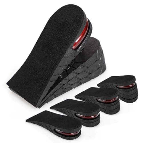 XINIFOOT Height Increase Insole 4-Layer Air Cushion Heel Insert Lift Shoes Insole for Men and Women Invisible Elevator Adjustable Insoles (Half Pad, 2.95 Inch) - Image 1