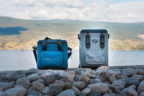 Novoto Magnetic Backpack Cooler, 21-Quart Capacity, Blue, Hands-Free Zipperless Design, 2-Inch TPU Foam Insulation, Portable & Sand-Resistant - Thumbnail 6