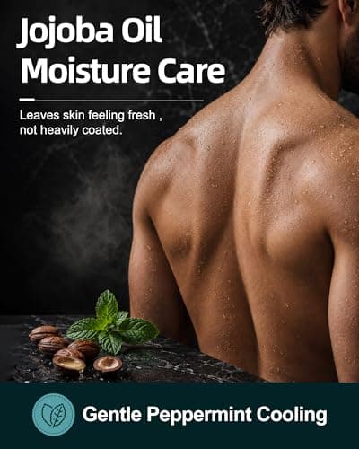 FLOWHYET Mens Body Wash, Pure Castile Soap Liquid for Sport & Post-Workout, Cedar Amber Scent Moisturizing Body Wash for Men After Gym, Running & Training, 16 Oz Pack of 2 Pump Bottle - Thumbnail 4