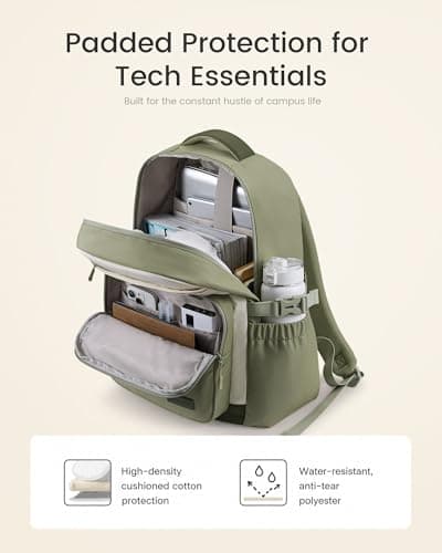 LOVEVOOK Laptop Backpack for Women with 40oz Tumbler Holder, Lightweight School Backpack Fits 15.6 Inch Laptop, Cute College Backpack for Work, Travel & Daily Commute - Thumbnail 6
