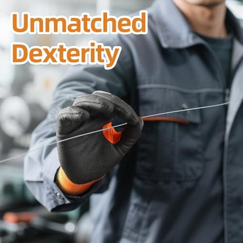 Schwer A6 AIR-SKIN Cut Resistant Work Gloves, Comfortable & Breathable, 21-Gauge Seamless Knit Flexible Safety Working Gloves with Grip for Refined Tasks, Touch-screen, 1 Pair, S, AR5926 - Thumbnail 4