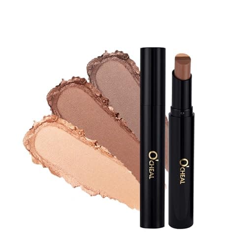 O'CHEAL Three Color Gradient Eyeshadow Stick Matte Shimmer Waterproof Long-lasting Crease-proof & easy to apply, suitable for dailymakeup touch-ups，Eye shadow pen for Make Up 01#Matte Earth - Image 1