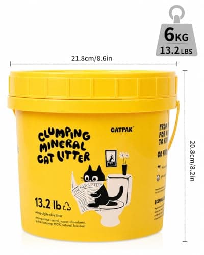 Clumping Cat Litter - 100% Natural Attapulgite Clay, Ultra-Low Dust (0.35%), Lock & Dry Technology for a Fresh Home, Fast Clumping & High Absorbency, Eco-Friendly, 13.2 LB (6, Kilograms) - Thumbnail 2