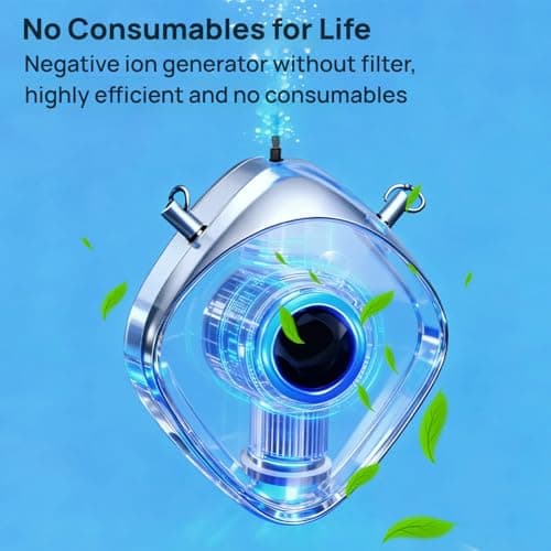 Personal Air Purifier, Chartreey Wearable Air Purifier Necklace, True 502 Million/cm³ High-Speed Negative Ion Generator Eliminates Dust, Pollen, Smoke, Maintenance Free(Classic Black) - Thumbnail 4