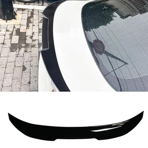 KHK F36 Rear Spoiler, Gloss Black Rear Trunk Spoiler Wings, ABS Material PSM Style Rear Spoiler Wing Lid Fits for BMW 4-Series F36 4-Door Gran Coupe