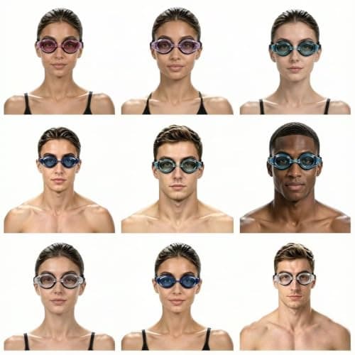 YUENREE 3 Pack Adult Swim Goggles for Men Women Teens Ages 8+ | No Leak Anti-Fog UV Protection | Easy Adjust Non-Slip Strap | with 3 Hard Travel Cases - Thumbnail 4