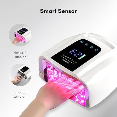 Makartt Professional UV LED Nail Light with Handle Rechargeable Nail Dryer - Thumbnail 6