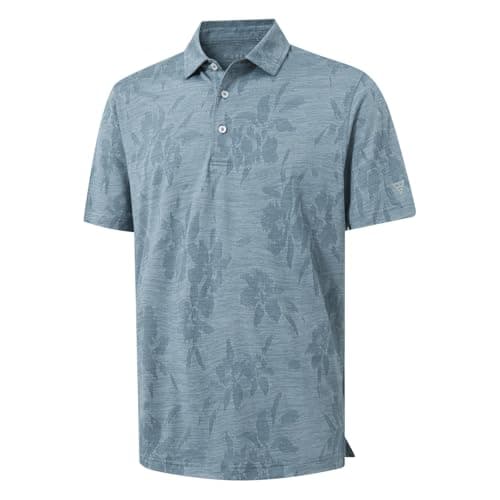 M MAELREG Casual Mens Golf Shirts Stretch Lightweight Quickly Dry Business Polo Shirts for Men Moisture Wicking - Image 1