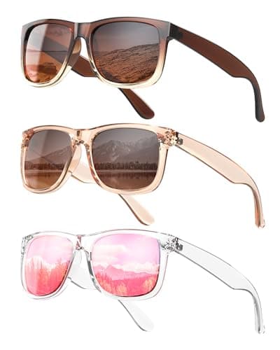 KALIYADI Womens-Sunglasses Polarized-Sunglasses for Women: Retro Trendy Sun Glasses With UV400 Protection for Driving Travel - Image 1