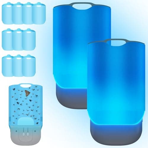 LUOJIBIE Plug in Fruit Fly Traps for Indoors, 2 Device with 10 Refills - Image 1