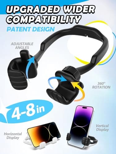 Gifts for Teens Boys Girls Adults Cell Phone Stand: UPGRADE Adjustable Thumbs Up Lazy Phone Holder for Desk Cool Gadgets for Men Women Adults Husband Wife Dad Him Fun Stocking Stuffers Birthday Gift - Thumbnail 2