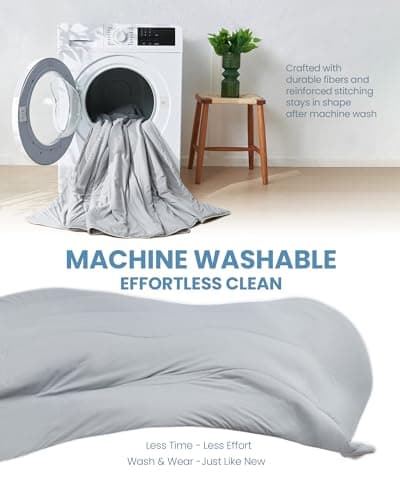 Cooling Blanket for Hot Sleepers & Night Sweats, Breathable Lightweight Cooling Comforter for Menopause & Summer, Soft Cool-to-Touch, Oeko-TEX, Cool Grey, 60x80 Inches - Thumbnail 6