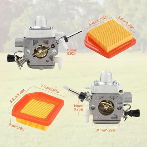 4147-120-0625 FS240 Carburetor Kit fit for Stihl FS240R FS240RC FS260 FS260R FS260RC FS340 FS360 FS410 Trimmer Brushcutter Replace 4147 120 0625 41471200625 with 4147 141 0300 - Thumbnail 3