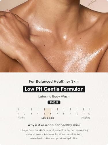 Kustie Rose Floral Body Wash with Real Petals – Botanical Shower Gel with Rose Water & Rose Oil, Luxury Spa Gentle Cleanser for Soft Silky Skin, 12.8 fl oz - Thumbnail 6