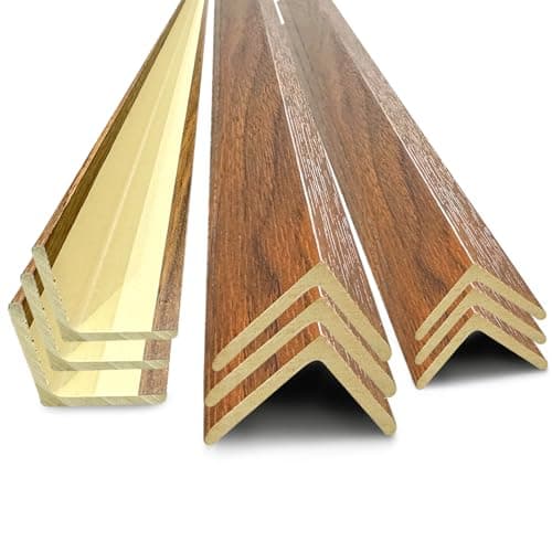 9Pcs 48" Wall Corner Protector,Pre-Cut Wall Corner Protector Guard Protection,Wood Grain Corner Trim for Door,Window Frames,Wooden Wall Edges(9Pcs-Walnut) - Image 1