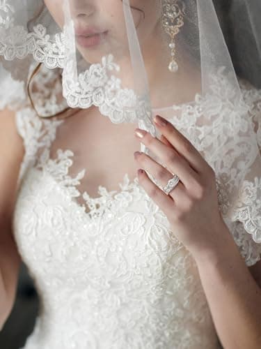 Fimewon Wedding Rings for Couples Engagement Ring Set Vintage White Gold Ring Engagement Gifts for Couples Size 6 - Thumbnail 6