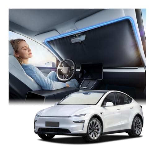 Nmoiss Ice Silk Air-Cooled Car Windshield Sun Shade, [Enjoy Superior Coolness & Comfort] 84.2% Heat Insulation UPF>50 UV Block Interior Protection, Universal Fit for Car SUV Truck, Medium 64"x32" - Image 1