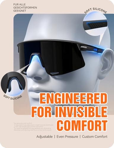 JOYROOM Sunglasses Polarized for Men Women [99.9% UV400 Protection] [Perfect Fit Precisely Adjusted] [True Glare Protection] Sports Running Sunglass HD Glasses for Women TR90 Sun Glasses for Cycling - Thumbnail 5