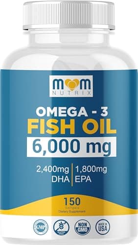 Omega 3 Fish Oil with Maximum EPA DHA - Supports Brain, Liver, Heart & Immunity - Made in The USA - 150 Softgels - Image 1