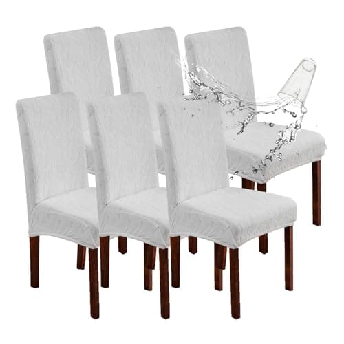YUEANG Waterproof Dining Chair Covers, Chair Covers for Dining Room Stretch Parsons Chair Slipcover, for Dining Room Kitchen Chair Protector Cover, Removable, Washable