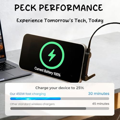 ENSFTF 240W Braided Fast Charge Cable, 90° Right Angle Type-C to Type-C Cord, Durable Foldable Charger Cable for Data Sync - 2-in-1 with Built-in Adjustable Phone Stand - Thumbnail 3
