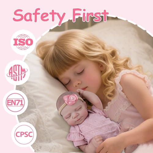 Milidool Realistic Reborn Baby Dolls - 20Inch Soft Vinyl Lifelike Newborn Baby Dolls Poseable Real Life Baby Girls Dolls with Accessories Toy Gifts for Kids Age 3 + Girls, Collection - Thumbnail 4