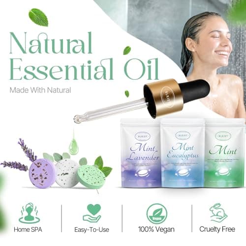 Shower Steamers Aromatherapy 18 Pack Mothers Day Gifts for Wife Women Her Him Romance Birthday Spa Basket Natural Essential Oils Stress Relief Mint Lavender Relaxation for Mom Men Teens Adults Travel - Thumbnail 3