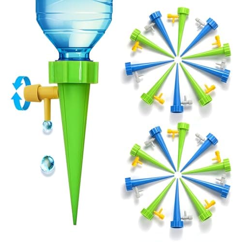 Self Watering Spikes for Plant, Plant Watering Spike,Automatic Plant Waterer for Garden Planter Indoor & Outdoor Adjustable Drip Irrigation Vacation Plant Waterer (20) - Image 1