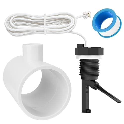 Hexsure GLX-FLO-RP Pool Flow Switch with Tee Compatible with Hayward Goldline Aqua Rite Salt Chlorine Generator System, Flow Sensor with 15ft Cable, Salt Cell and Chlorine Generator, Plastic Probe - Image 1