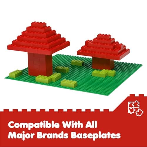 Lekebaby Classic Building Bricks, 100 Piece 2x4 Building Blocks STEM Creative Building Toys Compatible with All Major Brands, Educational Toy for Boys Girls 6 Years Old and Up(2x4 Red) - Thumbnail 5