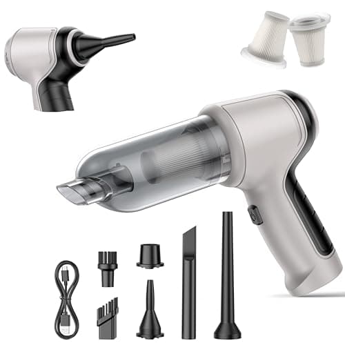 IHE Car Vacuum Cleaner, 15000Pa Handheld Cordless Rechargeable Wet & Dry Vacuum, 120W High Power for Car, Pet, Home, Office Cleaning, Washable HEPA Filter, Multi-Nozzles