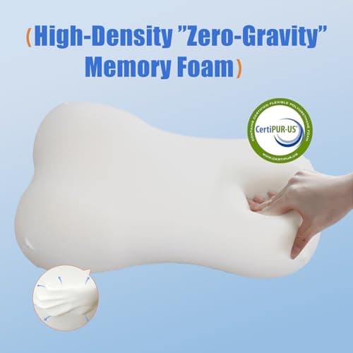 Bespilow Ergonomic Cervical Pillow for Neck Pain Relief,Contoured Memory Foam Neck Pillow,Orthopedic Shoulder Supportfor Side, Back, Stomach Sleepers,Quirky Gift for Audlt - Thumbnail 4