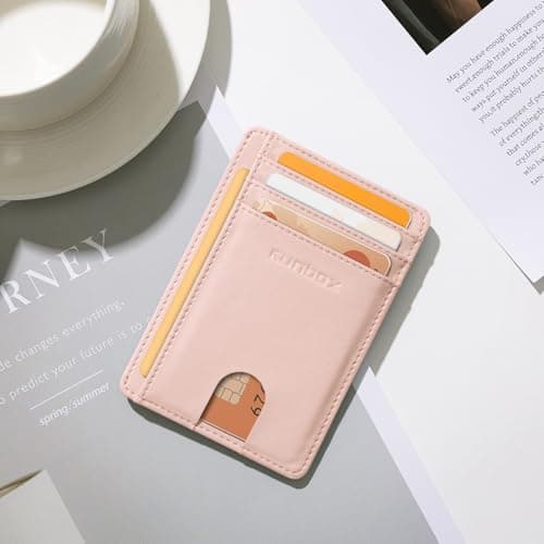 RUNBOX Slim Minimalist Front Pocket RFID Blocking Leather Wallets for Men and Women Card Holder Wallets Gifts for men - Thumbnail 6