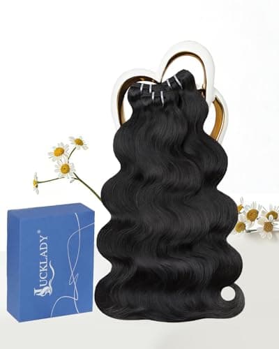 Lucklady 16A Raw Bundles Human Hair Body Wave, 3 Bundles 14 16 18 Inch Body Wave Bundles Human Hair, Triple Lifespan Virgin Remy hair - Image 1
